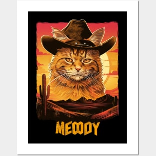 Cat Cowboy Adventures Wild West Posters and Art